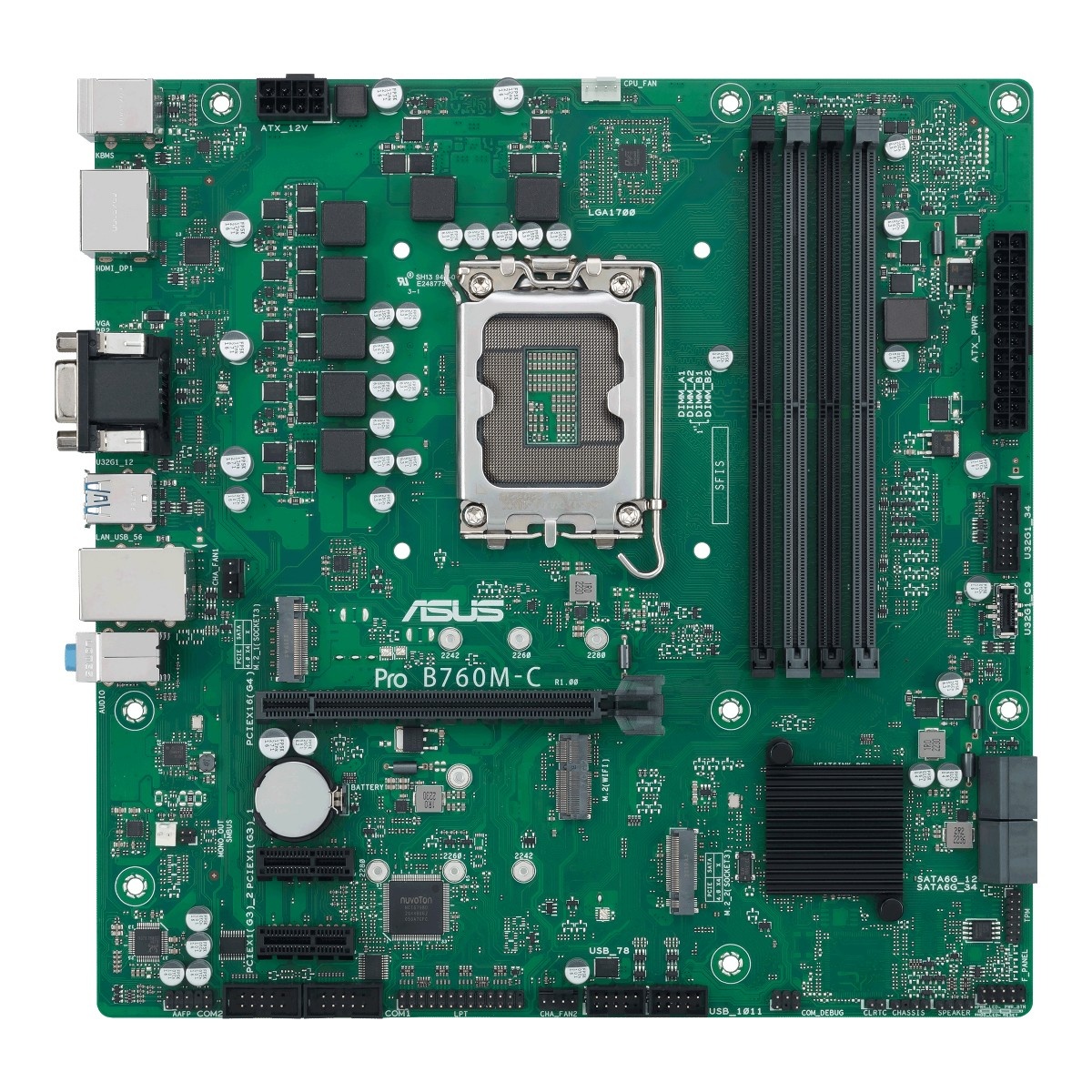 ASUS ASUS PRO B760M-C-CSM Intel B760 LGA 1700 micro ATX - COMPONENTI | TecnoCARE.net Sabaudia, Latina, Terracina, San Felice Circeo e Pontinia