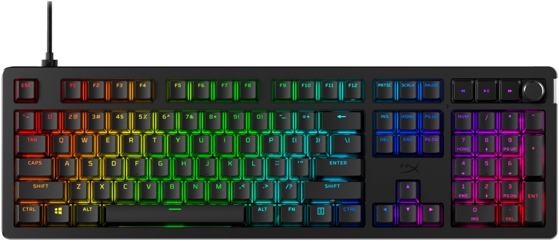 HP Tastiera meccanica HyperX Alloy Rise RGB - Interruttori lineari HyperX - QWERTY US INT - TASTIERE E CONTROLLER | TecnoCARE.net Sabaudia, Latina, Terracina, San Felice Circeo e Pontinia