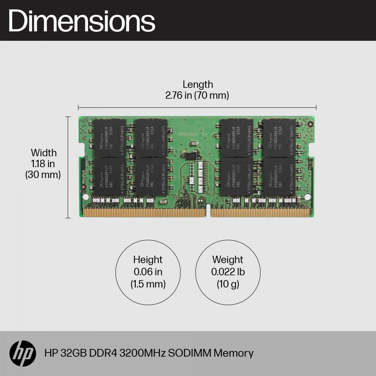 HP HP RAM DDR4 SO-DIMM 16GB (1x8GB) 3200MHz (8C4X9AA) - COMPONENTI | TecnoCARE.net Sabaudia, Latina, Terracina, San Felice Circeo e Pontinia