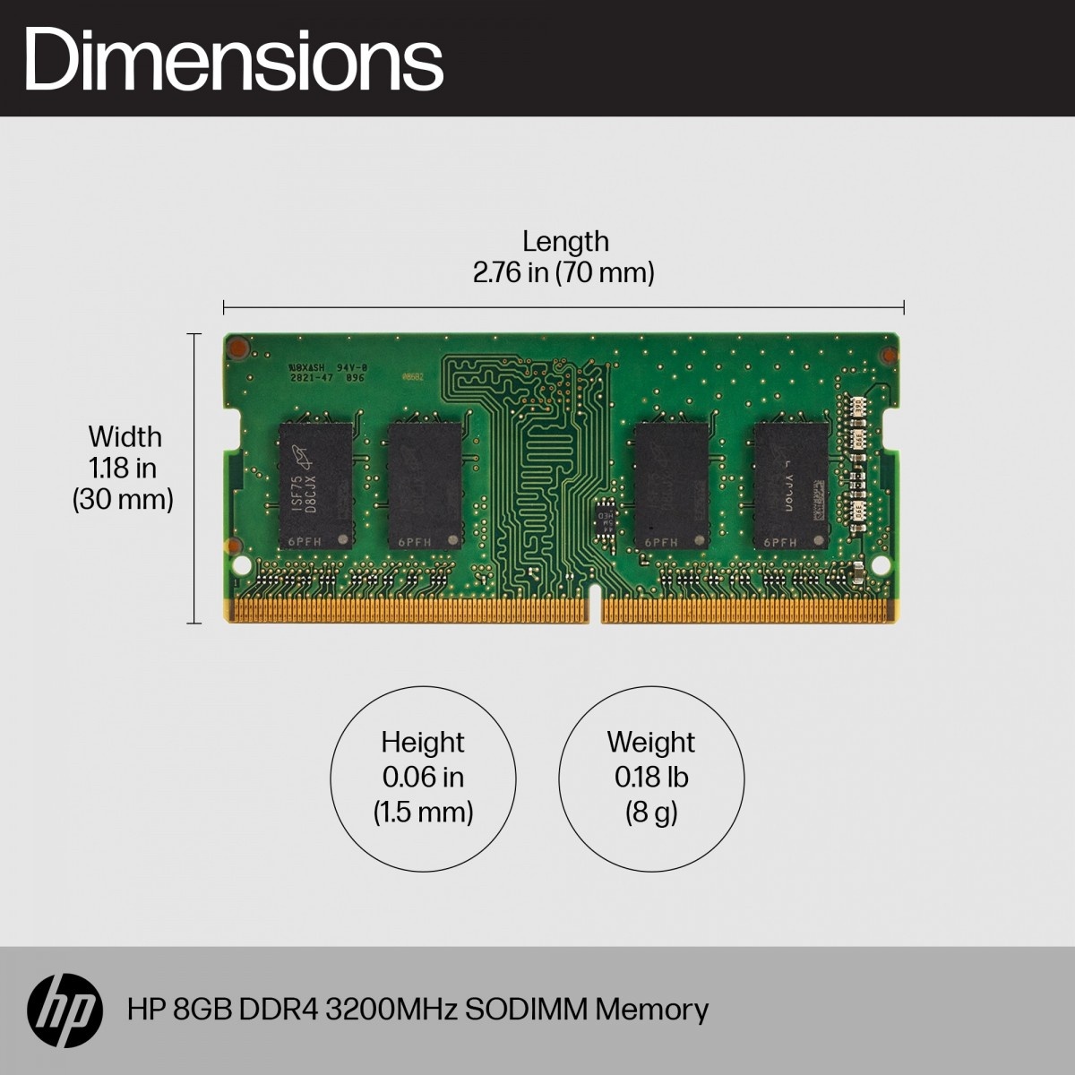HP HP RAM DDR4 SO-DIMM 8GB (1x8GB) 3200MHz (8C4X8AA) - COMPONENTI | TecnoCARE.net Sabaudia, Latina, Terracina, San Felice Circeo e Pontinia