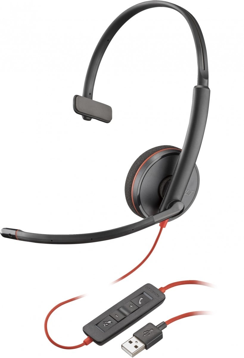 HP POLY HP Poly Blackwire 3210 Monaural USB-A Headset Auricolare Cablato A Padiglione Ufficio USB tipo A Nero - AUDIO E CUFFIE PORTATILI | TecnoCARE.net Sabaudia, Latina, Terracina, San Felice Circeo e Pontinia