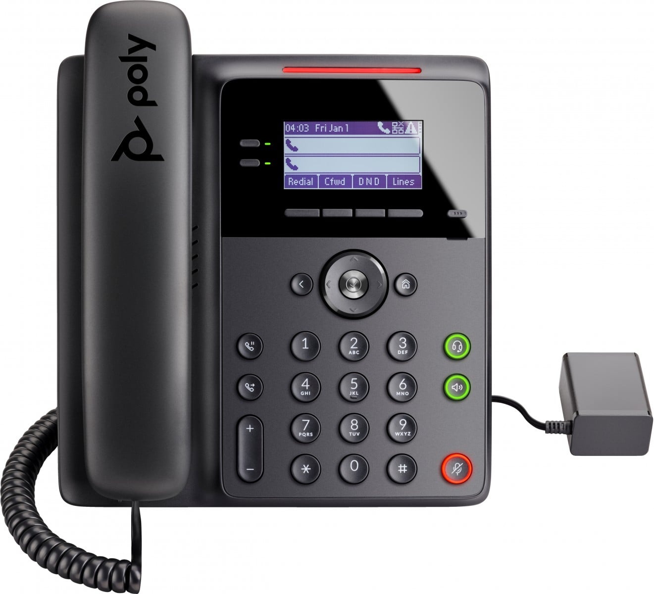 HP POLY HP Poly Edge B30 IP Phone and PoE-enabled telefono IP Nero 4 linee LCD - APPARECCHIATURA TELEFONICA | TecnoCARE.net Sabaudia, Latina, Terracina, San Felice Circeo e Pontinia