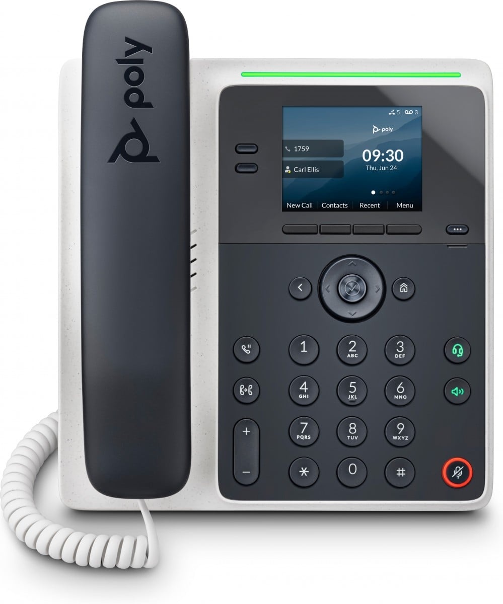 HP POLY HP Poly Edge E100 IP Phone and PoE-enabled telefono IP Nero IPS - APPARECCHIATURA TELEFONICA | TecnoCARE.net Sabaudia, Latina, Terracina, San Felice Circeo e Pontinia