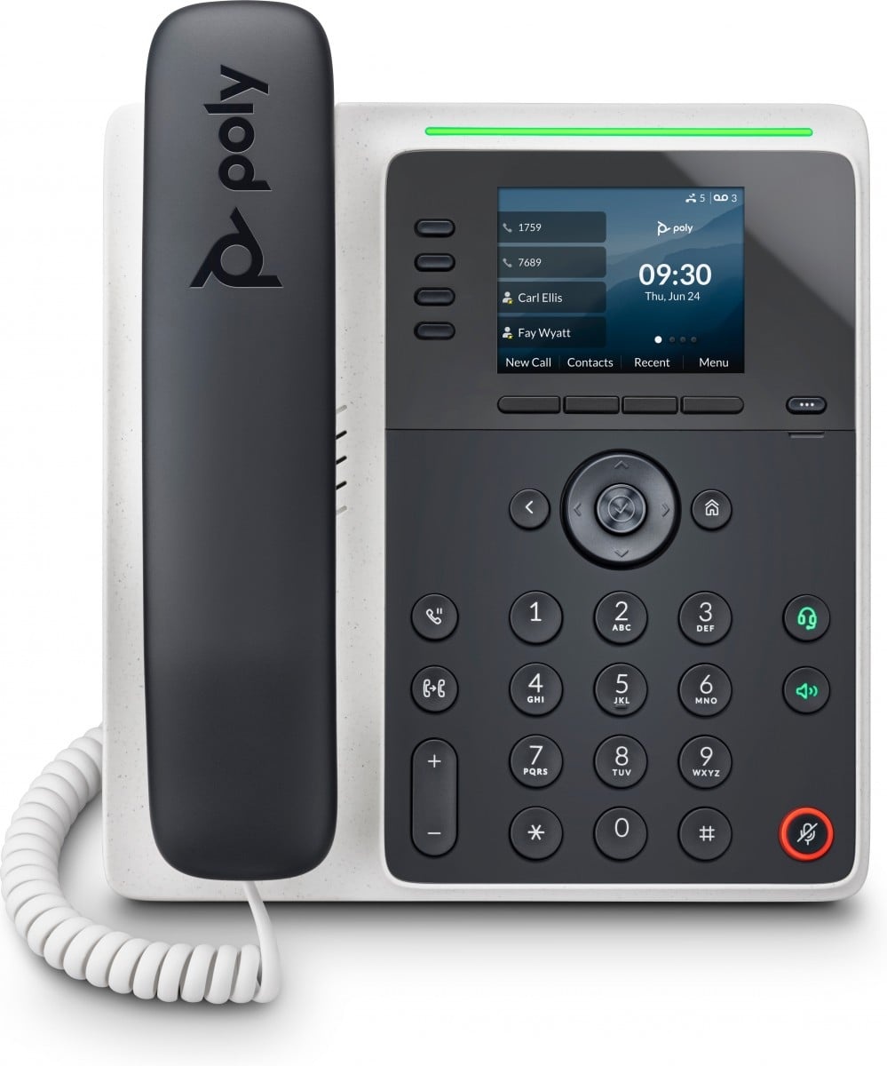 HP POLY HP Poly Edge E220 IP Phone and PoE-enabled telefono IP Nero 4 linee IPS - APPARECCHIATURA TELEFONICA | TecnoCARE.net Sabaudia, Latina, Terracina, San Felice Circeo e Pontinia