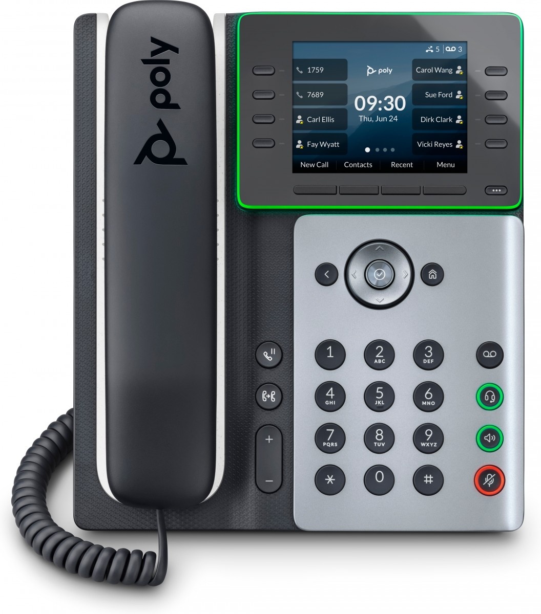 HP POLY HP Poly Edge E320 IP Phone and PoE-enabled telefono IP Nero 8 linee IPS - APPARECCHIATURA TELEFONICA | TecnoCARE.net Sabaudia, Latina, Terracina, San Felice Circeo e Pontinia