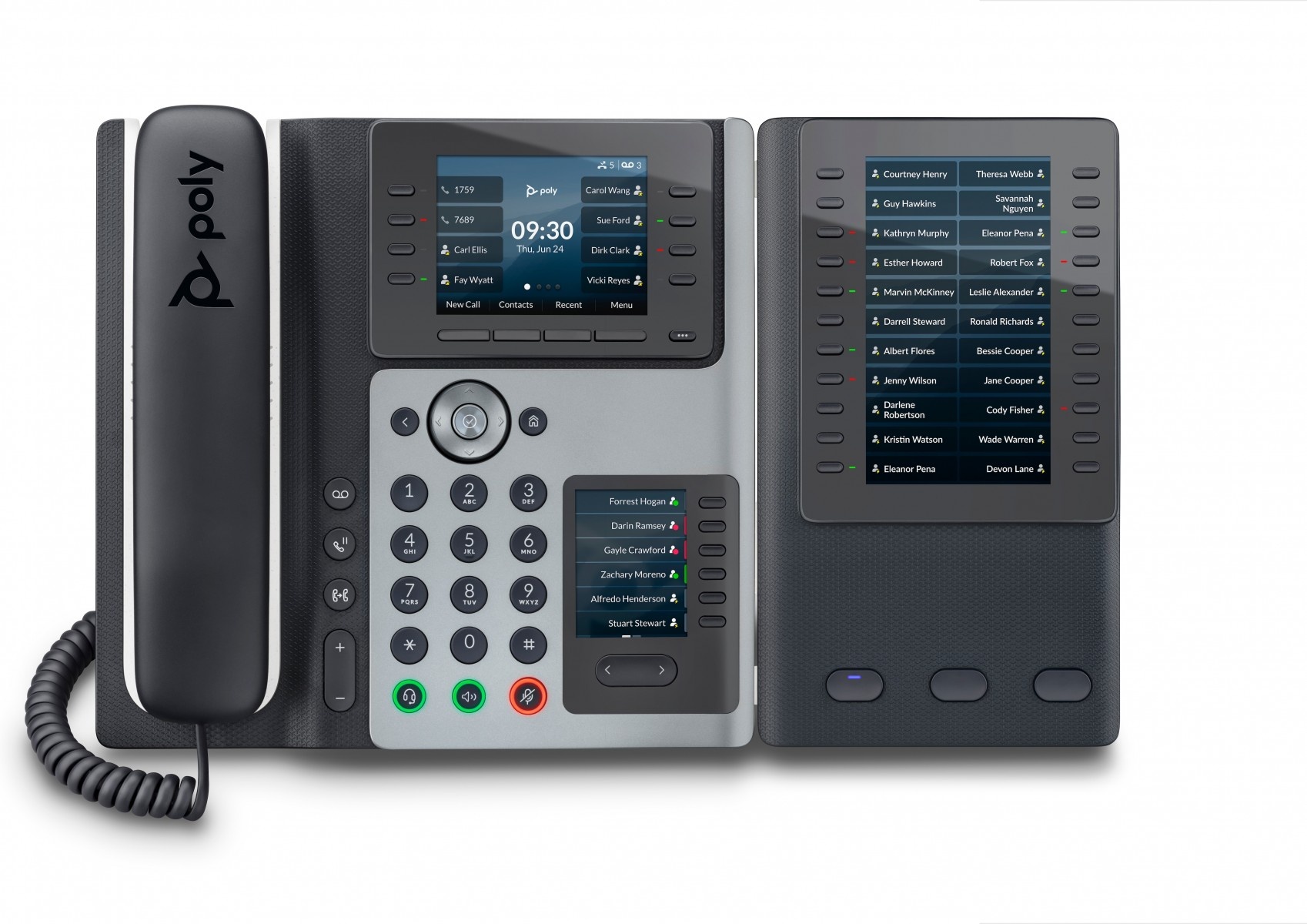 HP POLY HP Poly Edge E450 IP Phone and PoE-enabled telefono IP Nero 8 linee IPS - APPARECCHIATURA TELEFONICA | TecnoCARE.net Sabaudia, Latina, Terracina, San Felice Circeo e Pontinia