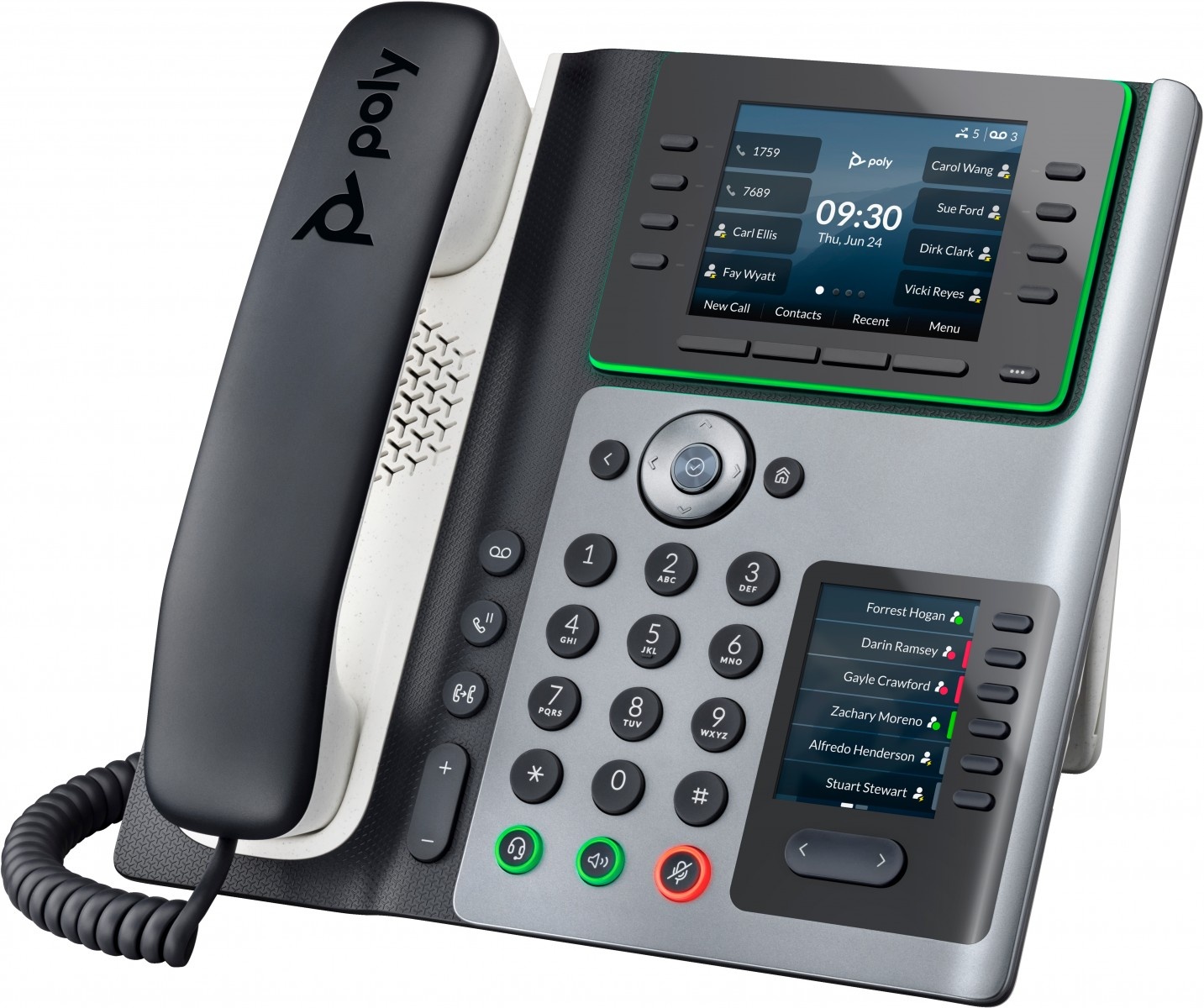 HP POLY HP Poly Edge E450 IP Phone and PoE-enabled telefono IP Nero 8 linee IPS - APPARECCHIATURA TELEFONICA | TecnoCARE.net Sabaudia, Latina, Terracina, San Felice Circeo e Pontinia