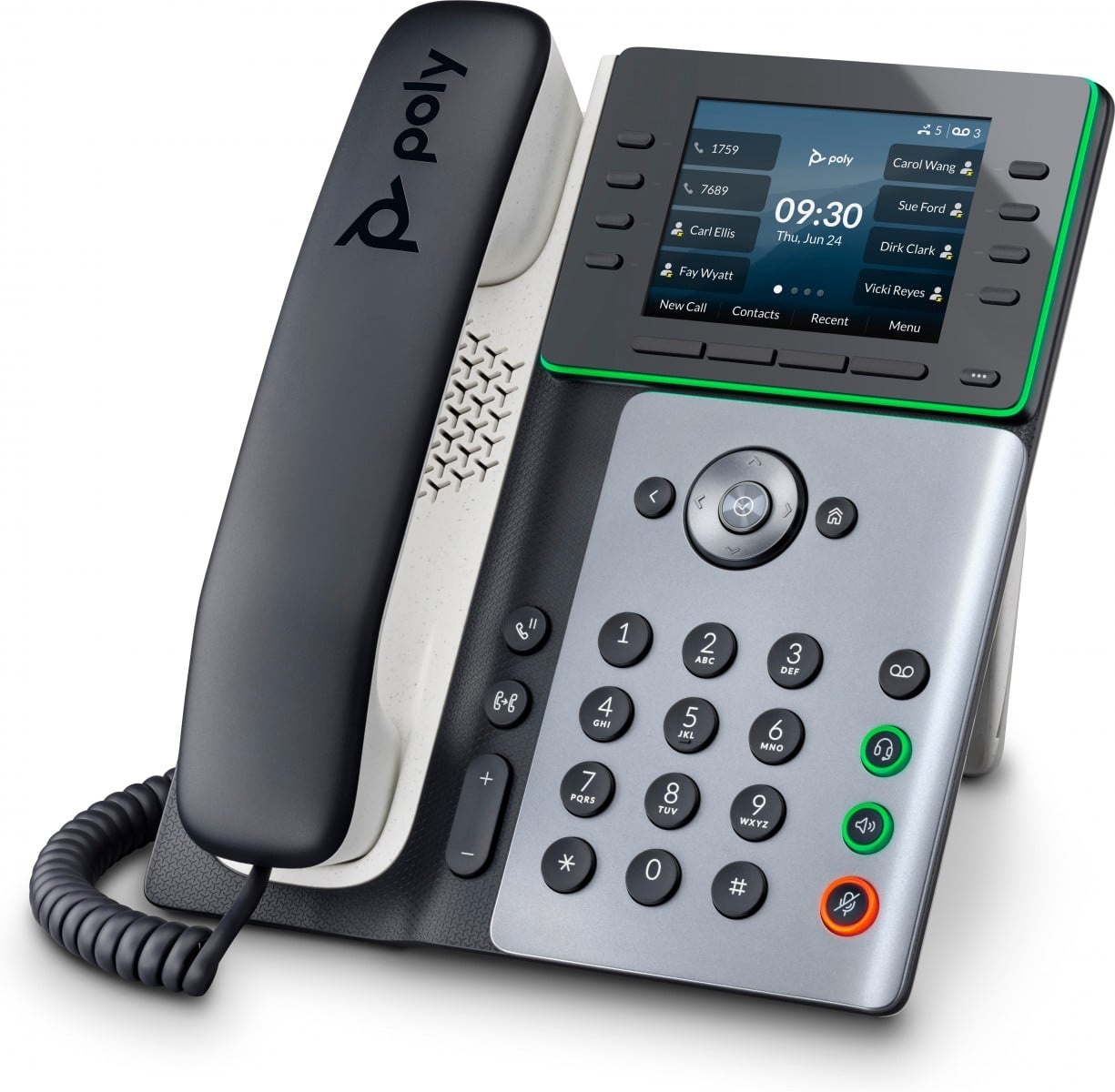 HP POLY HP Poly Edge E300 IP Phone and PoE-enabled telefono IP Nero 8 linee IPS - APPARECCHIATURA TELEFONICA | TecnoCARE.net Sabaudia, Latina, Terracina, San Felice Circeo e Pontinia