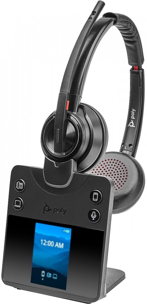 HP POLY HP Poly Savi 8420 Office Stereo DECT 1880-1900 MHz Headset Auricolare Wireless A Padiglione Bluetooth Base di ricarica Nero - AUDIO E CUFFIE PORTATILI | TecnoCARE.net Sabaudia, Latina, Terracina, San Felice Circeo e Pontinia