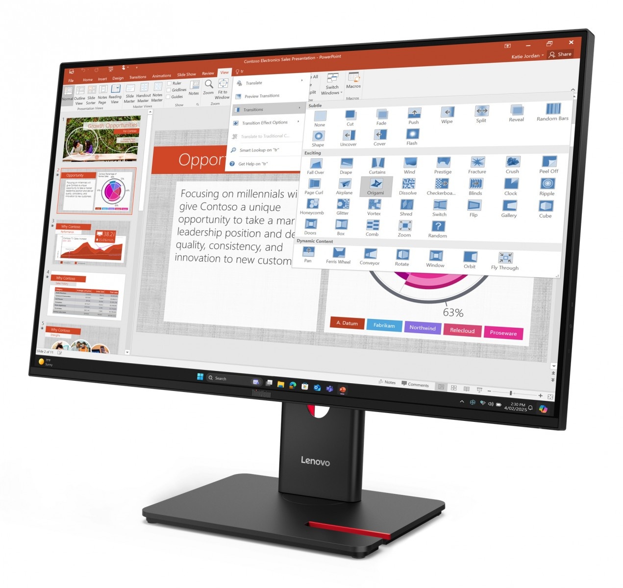LENOVO Lenovo ThinkVision T27-40 Monitor PC 68,6 cm (27") 1920 x 1080 Pixel Full HD LED Nero - MONITOR E ACCESSORI | TecnoCARE.net Sabaudia, Latina, Terracina, San Felice Circeo e Pontinia