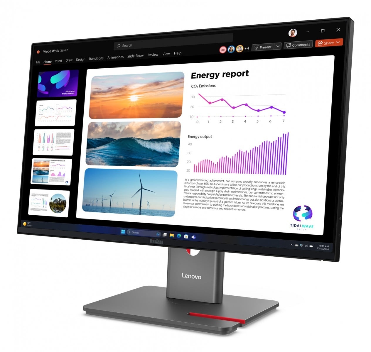 LENOVO Lenovo ThinkVision P24Q-40 Monitor PC 60,5 cm (23.8") 2560 x 1440 Pixel Quad HD LCD Nero - MONITOR E ACCESSORI | TecnoCARE.net Sabaudia, Latina, Terracina, San Felice Circeo e Pontinia