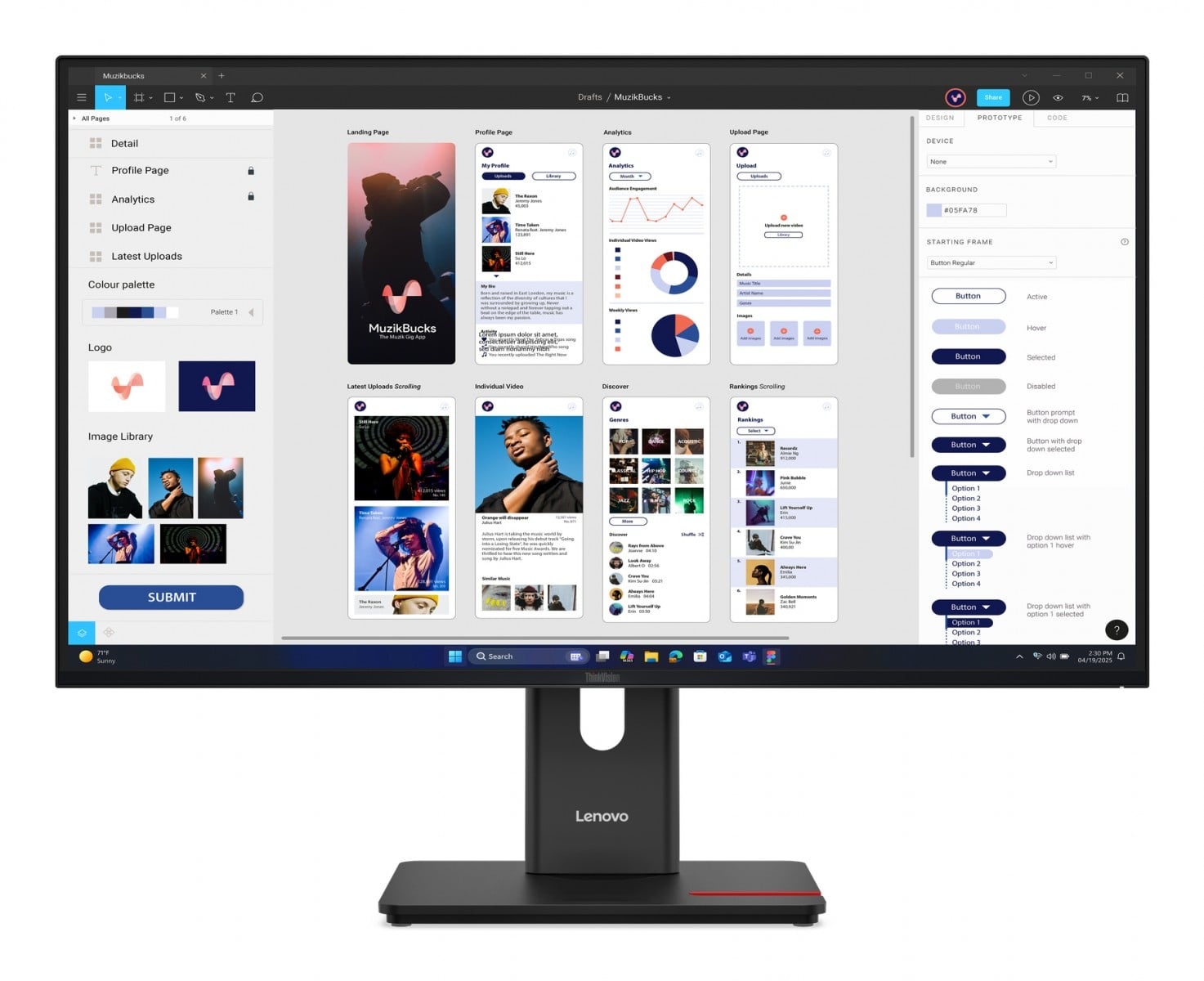 LENOVO Lenovo ThinkVision T32UD-40 Monitor PC 80 cm (31.5") 3840 x 2160 Pixel 4K Ultra HD LCD Nero - MONITOR E ACCESSORI | TecnoCARE.net Sabaudia, Latina, Terracina, San Felice Circeo e Pontinia