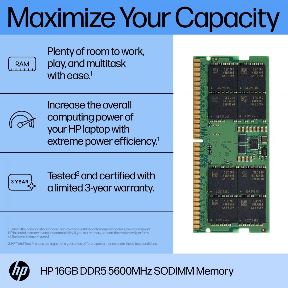 HP HP AL0M6AA memoria 1 x 16 GB 262-pin SO-DIMM - COMPONENTI | TecnoCARE.net Sabaudia, Latina, Terracina, San Felice Circeo e Pontinia
