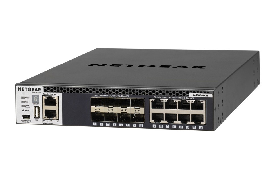NETGEAR NETGEAR M4300-8X8F Gestito L3 10G Ethernet (100/1000/10000) 1U Nero - RETI | TecnoCARE.net Sabaudia, Latina, Terracina, San Felice Circeo e Pontinia