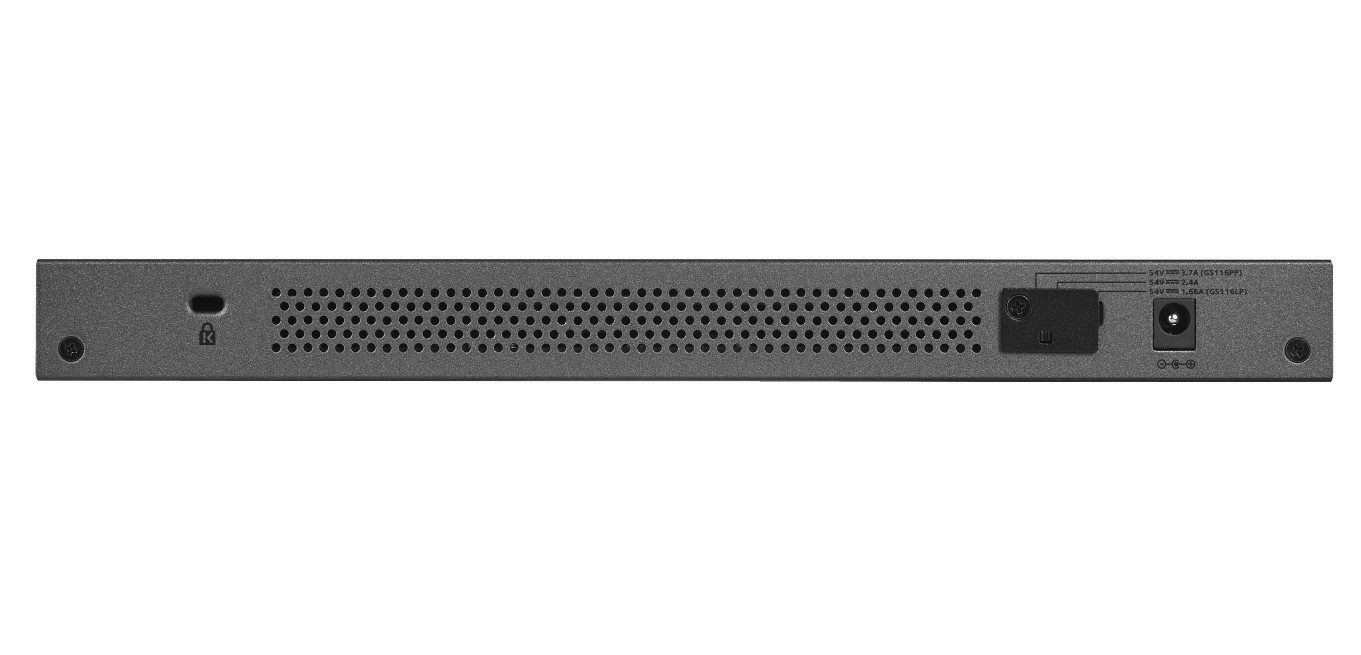 NETGEAR NETGEAR GS116PP Non gestito Gigabit Ethernet (10/100/1000) Supporto Power over Ethernet (PoE) Nero - RETI | TecnoCARE.net Sabaudia, Latina, Terracina, San Felice Circeo e Pontinia