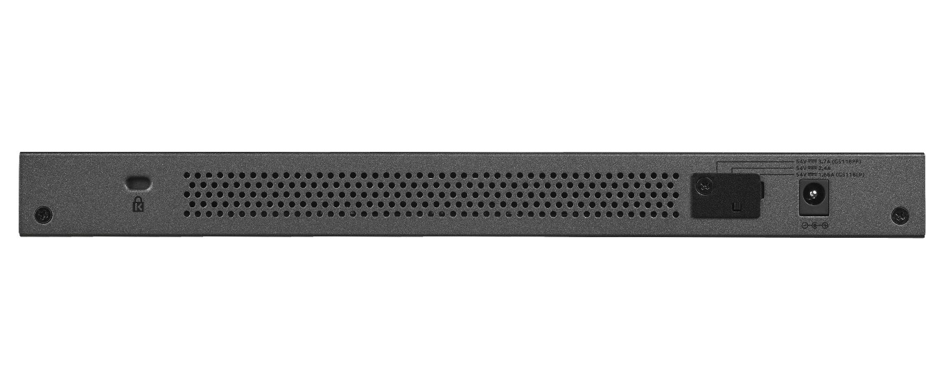 NETGEAR NETGEAR GS116LP Non gestito Gigabit Ethernet (10/100/1000) Supporto Power over Ethernet (PoE) Nero - RETI | TecnoCARE.net Sabaudia, Latina, Terracina, San Felice Circeo e Pontinia