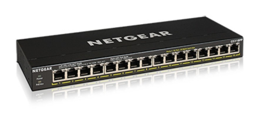 NETGEAR NETGEAR GS316PP Non gestito Gigabit Ethernet (10/100/1000) Supporto Power over Ethernet (PoE) Nero - RETI | TecnoCARE.net Sabaudia, Latina, Terracina, San Felice Circeo e Pontinia