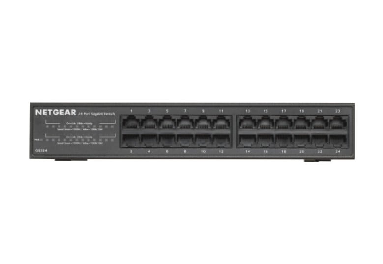 NETGEAR NETGEAR GS324 Non gestito Gigabit Ethernet (10/100/1000) Nero - RETI | TecnoCARE.net Sabaudia, Latina, Terracina, San Felice Circeo e Pontinia