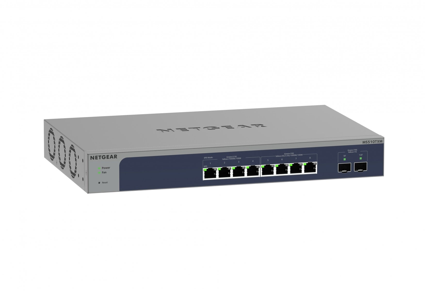 NETGEAR NETGEAR 8-Port Multi-Gigabit/10G Ethernet Smart Switch with 2 SFP+ Ports (MS510TXM) Gestito L2+ 10G Ethernet (100/1000/10000) Grigio - RETI | TecnoCARE.net Sabaudia, Latina, Terracina, San Felice Circeo e Pontinia