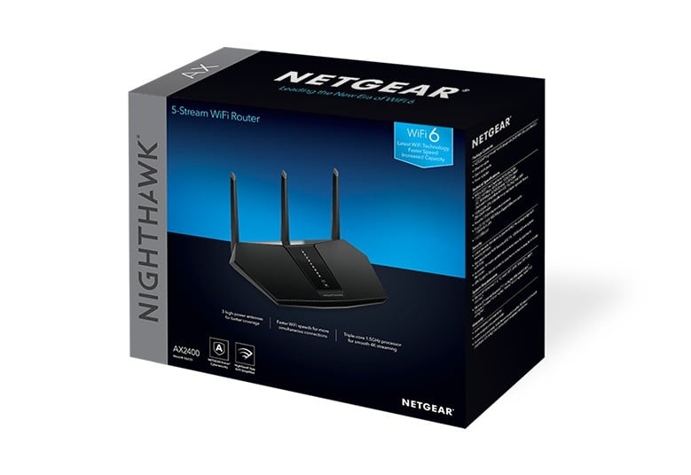 NETGEAR NETGEAR Nighthawk AX/5-Stream AX2400 WiFi 6 Router (RAX30) router wireless Gigabit Ethernet Dual-band (2.4 GHz/5 GHz) Nero - RETI | TecnoCARE.net Sabaudia, Latina, Terracina, San Felice Circeo e Pontinia
