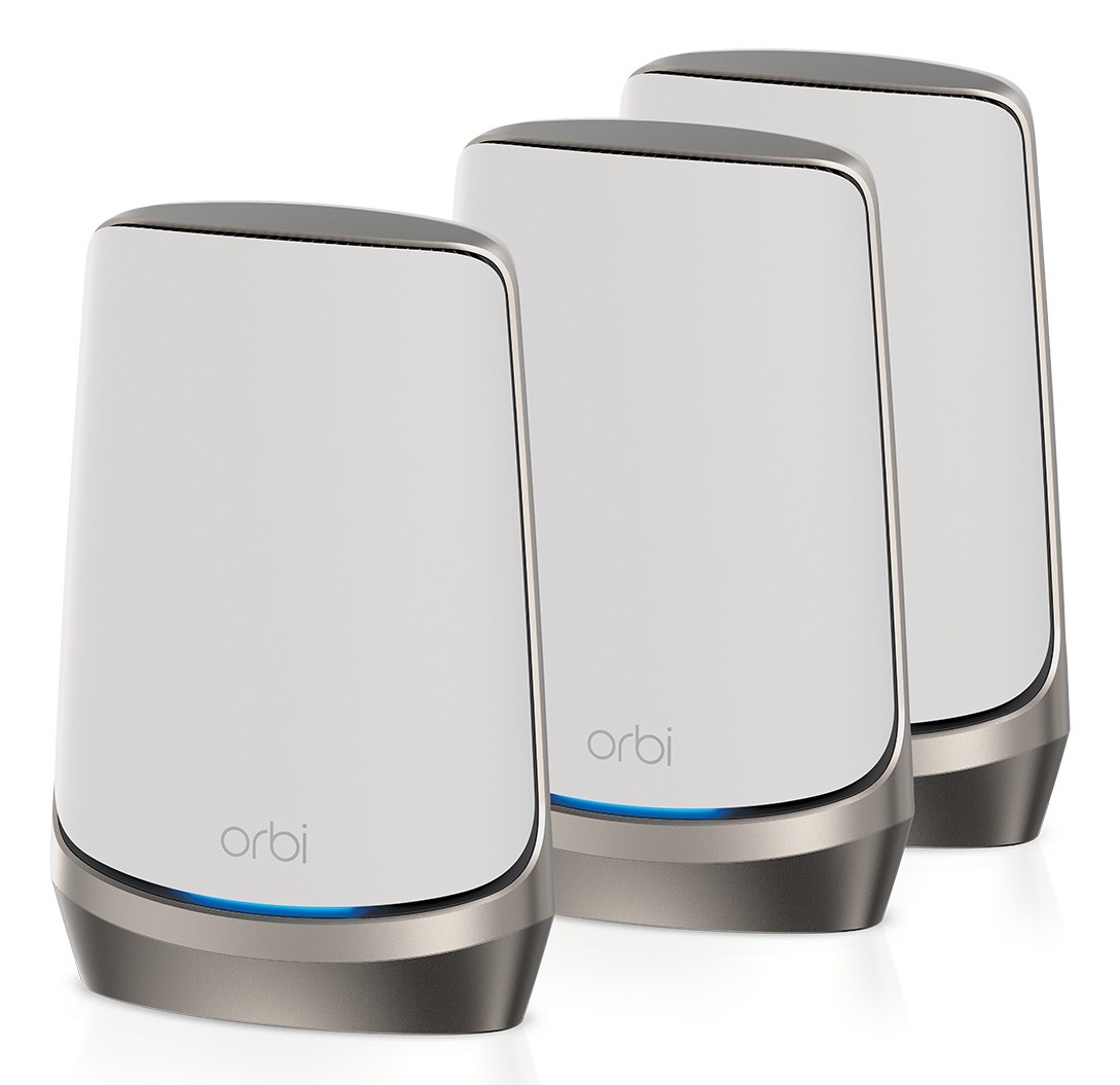 NETGEAR NETGEAR Orbi Quad-band RBKE963 AXE11000 WiFi 6E Mesh System Wi-Fi 6 (802.11ax) Grigio, Bianco 16 Interno - RETI | TecnoCARE.net Sabaudia, Latina, Terracina, San Felice Circeo e Pontinia