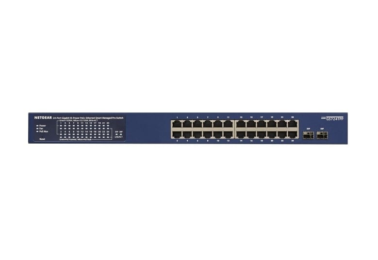 NETGEAR NETGEAR GS724TP-300EUS switch di rete Gestito L2/L3/L4 Gigabit Ethernet (10/100/1000) Supporto Power over Ethernet (PoE) Blu - RETI | TecnoCARE.net Sabaudia, Latina, Terracina, San Felice Circeo e Pontinia