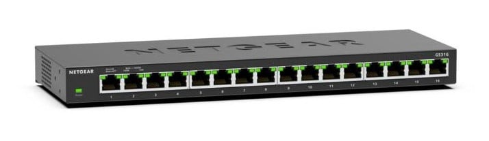NETGEAR NETGEAR GS316 Non gestito L2 Gigabit Ethernet (10/100/1000) Nero - RETI | TecnoCARE.net Sabaudia, Latina, Terracina, San Felice Circeo e Pontinia