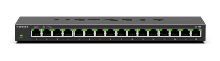 NETGEAR NETGEAR GS316 Non gestito L2 Gigabit Ethernet (10/100/1000) Nero - RETI | TecnoCARE.net Sabaudia, Latina, Terracina, San Felice Circeo e Pontinia