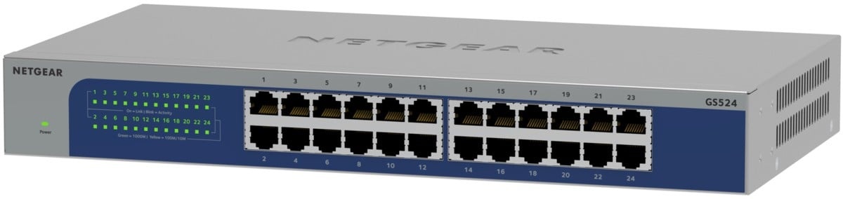 NETGEAR NETGEAR GS524-300EUS switch di rete Non gestito Gigabit Ethernet (10/100/1000) Grigio - RETI | TecnoCARE.net Sabaudia, Latina, Terracina, San Felice Circeo e Pontinia