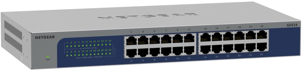 NETGEAR NETGEAR GS524-300EUS switch di rete Non gestito Gigabit Ethernet (10/100/1000) Grigio - RETI | TecnoCARE.net Sabaudia, Latina, Terracina, San Felice Circeo e Pontinia