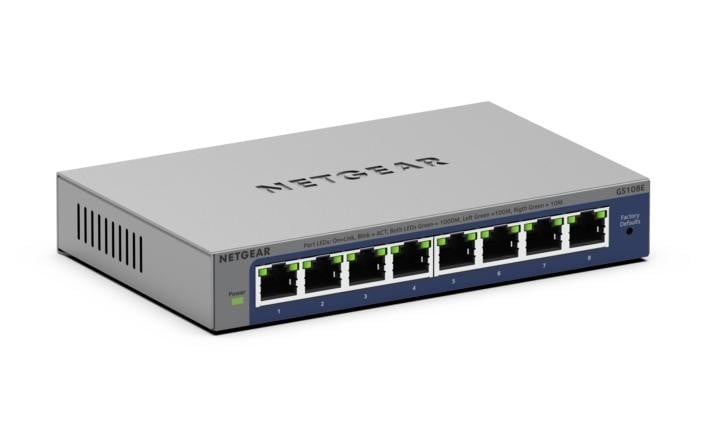 NETGEAR NETGEAR GS108Ev4 Non gestito L2/L3 Gigabit Ethernet (10/100/1000) Grigio - RETI | TecnoCARE.net Sabaudia, Latina, Terracina, San Felice Circeo e Pontinia