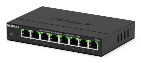NETGEAR NETGEAR MS308 Non gestito 2.5G Ethernet (100/1000/2500) Nero - RETI | TecnoCARE.net Sabaudia, Latina, Terracina, San Felice Circeo e Pontinia