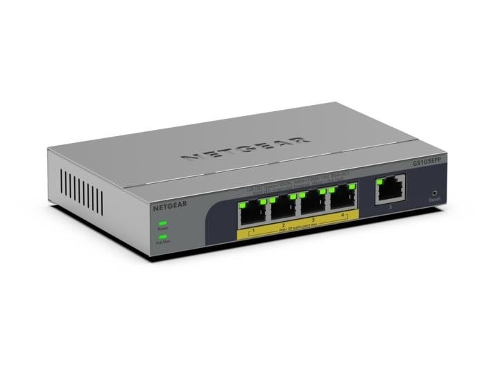 NETGEAR NETGEAR GS105EPP Non gestito Gigabit Ethernet (10/100/1000) Supporto Power over Ethernet (PoE) Montaggio da desktop/parete Grigio - RETI | TecnoCARE.net Sabaudia, Latina, Terracina, San Felice Circeo e Pontinia