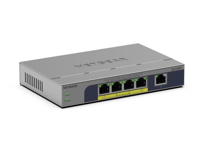 NETGEAR NETGEAR GS105PP Non gestito Gigabit Ethernet (10/100/1000) Supporto Power over Ethernet (PoE) Montaggio da desktop/parete Grigio - RETI | TecnoCARE.net Sabaudia, Latina, Terracina, San Felice Circeo e Pontinia