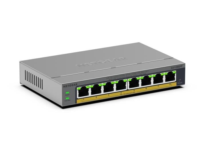 NETGEAR NETGEAR GS108EPP Non gestito Gigabit Ethernet (10/100/1000) Supporto Power over Ethernet (PoE) Montaggio da desktop/parete Grigio - RETI | TecnoCARE.net Sabaudia, Latina, Terracina, San Felice Circeo e Pontinia