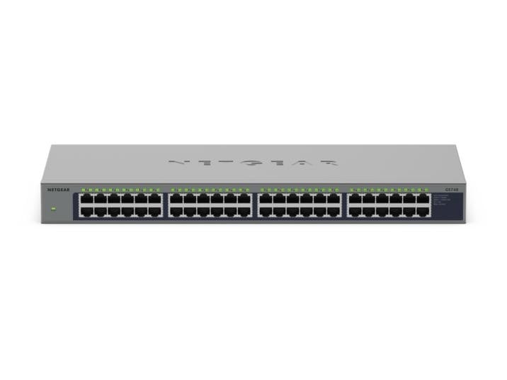 NETGEAR NETGEAR GS748 Non gestito Gigabit Ethernet (10/100/1000) Grigio - RETI | TecnoCARE.net Sabaudia, Latina, Terracina, San Felice Circeo e Pontinia