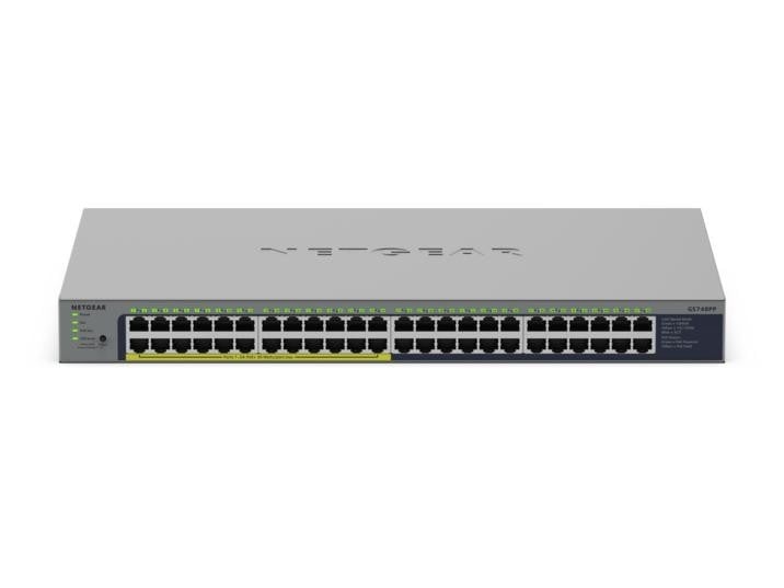 NETGEAR NETGEAR GS748PP Non gestito Gigabit Ethernet (10/100/1000) Supporto Power over Ethernet (PoE) Grigio - RETI | TecnoCARE.net Sabaudia, Latina, Terracina, San Felice Circeo e Pontinia