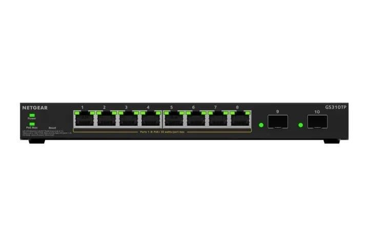 NETGEAR NETGEAR GS310TPv2 Gestito L2/L3 Gigabit Ethernet (10/100/1000) Supporto Power over Ethernet (PoE) Desktop Nero - RETI | TecnoCARE.net Sabaudia, Latina, Terracina, San Felice Circeo e Pontinia