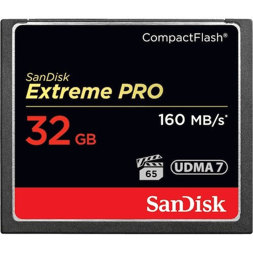 SANDISK SanDisk 32GB Extreme Pro CF 160MB/s CompactFlash - SUPPORTI PER LA MEMORIZZAZIONE | TecnoCARE.net Sabaudia, Latina, Terracina, San Felice Circeo e Pontinia