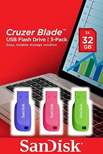 SANDISK SanDisk Cruzer Blade 3x 32GB unità flash USB USB tipo A 2.0 Blu, Verde, Rosa - SUPPORTI PER LA MEMORIZZAZIONE | TecnoCARE.net Sabaudia, Latina, Terracina, San Felice Circeo e Pontinia