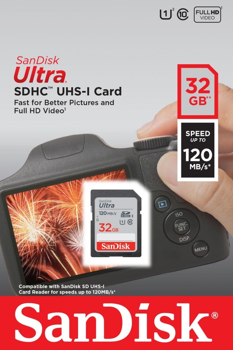 SANDISK SanDisk Ultra 32 GB SDHC UHS-I Classe 10 - SUPPORTI PER LA MEMORIZZAZIONE | TecnoCARE.net Sabaudia, Latina, Terracina, San Felice Circeo e Pontinia