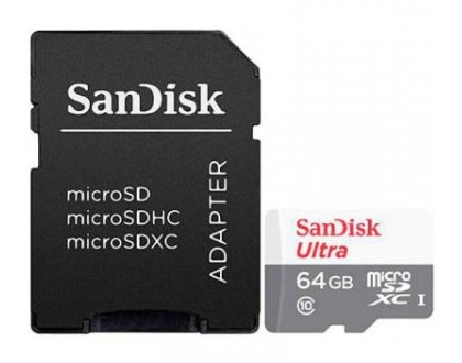 SANDISK SanDisk 64GB Ultra microSDXC Classe 10 - SUPPORTI PER LA MEMORIZZAZIONE | TecnoCARE.net Sabaudia, Latina, Terracina, San Felice Circeo e Pontinia