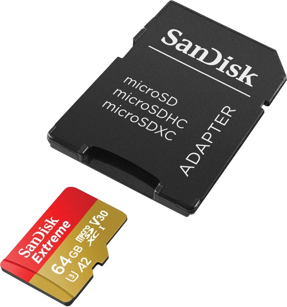 SANDISK SanDisk Extreme 64 GB MicroSDXC UHS-I Classe 10 - SUPPORTI PER LA MEMORIZZAZIONE | TecnoCARE.net Sabaudia, Latina, Terracina, San Felice Circeo e Pontinia