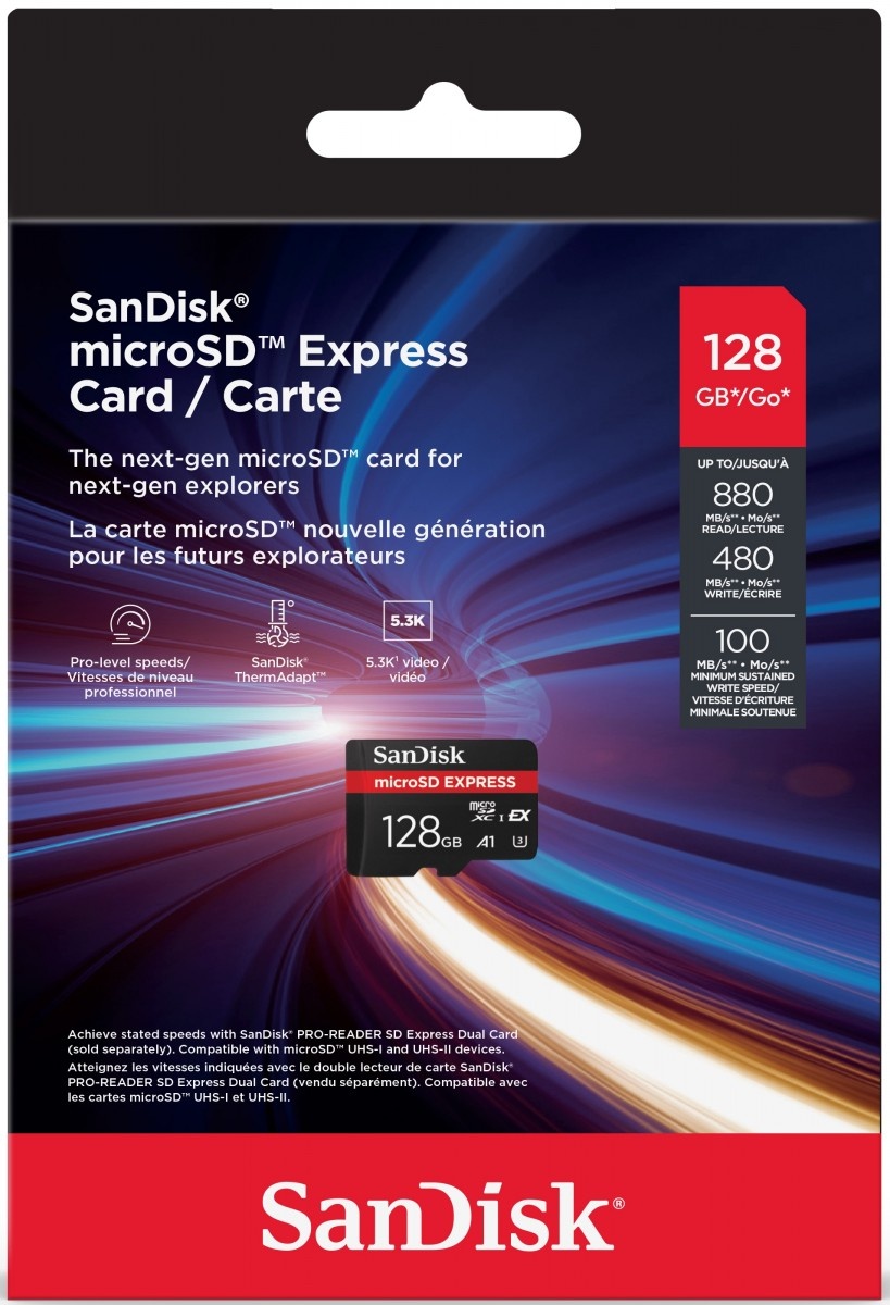 SANDISK SanDisk Express 128 GB MicroSDXC UHS-I - SUPPORTI PER LA MEMORIZZAZIONE | TecnoCARE.net Sabaudia, Latina, Terracina, San Felice Circeo e Pontinia