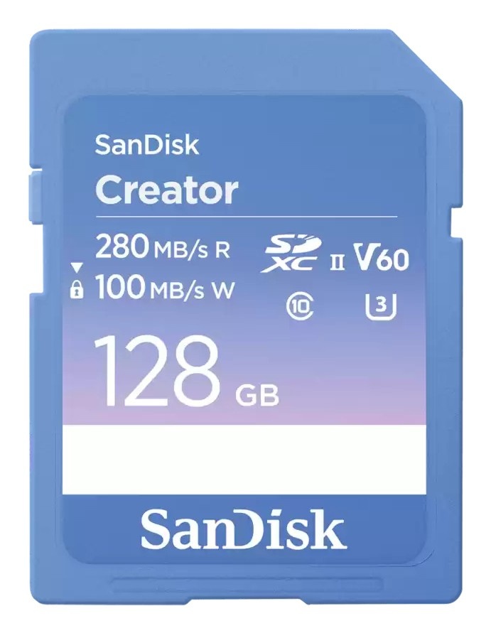 SANDISK SanDisk Creator 128 GB SDXC UHS-II Classe 10 - SUPPORTI PER LA MEMORIZZAZIONE | TecnoCARE.net Sabaudia, Latina, Terracina, San Felice Circeo e Pontinia