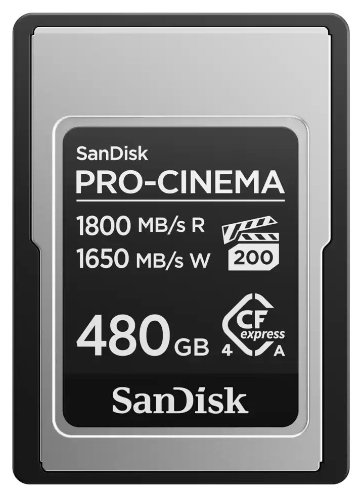 SANDISK SanDisk PRO-CINEMA CFexpress Type A Card - 480GB CFexpress tipo A - SUPPORTI PER LA MEMORIZZAZIONE | TecnoCARE.net Sabaudia, Latina, Terracina, San Felice Circeo e Pontinia