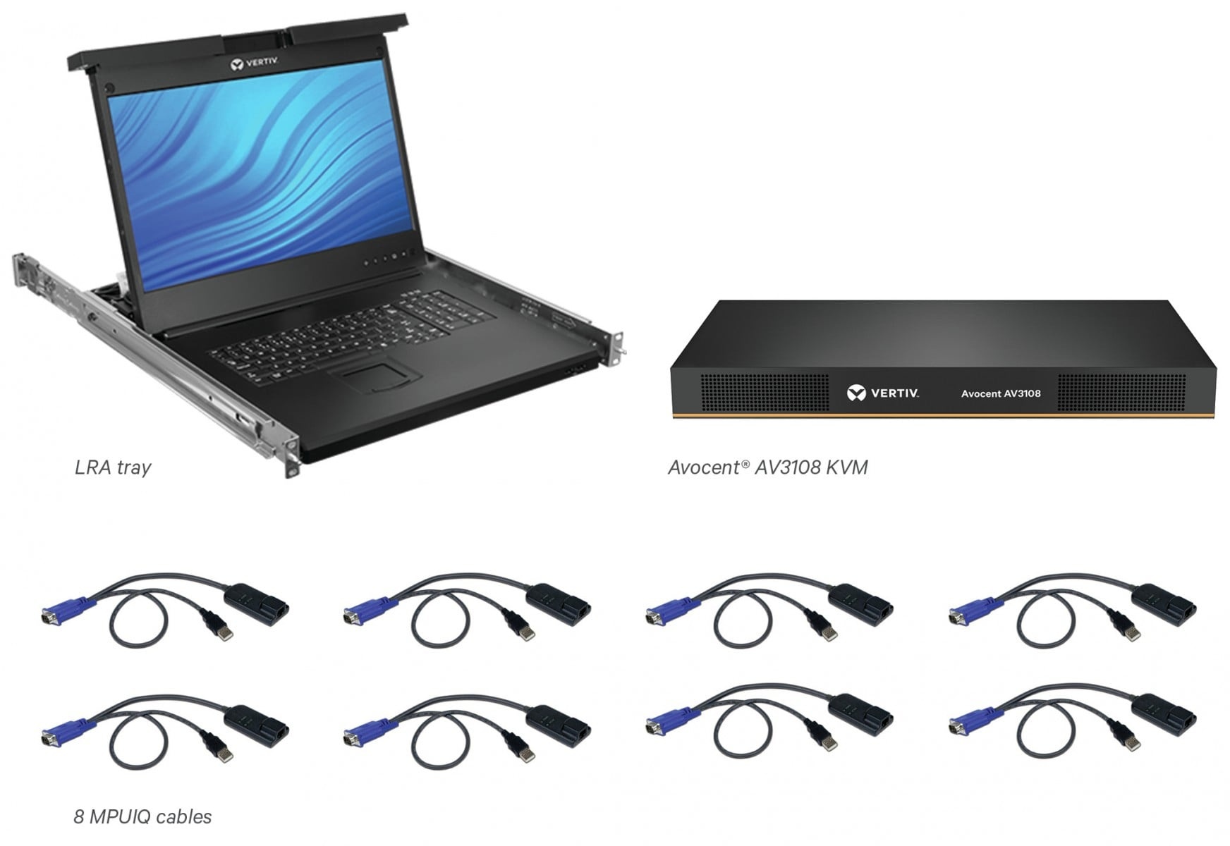 VERTIV Vertiv Avocent LRA185KMM8D-001 console a rack 48,3 cm (19") 1366 x 768 Pixel Plastica, Acciaio Nero - COMPONENTI | TecnoCARE.net Sabaudia, Latina, Terracina, San Felice Circeo e Pontinia