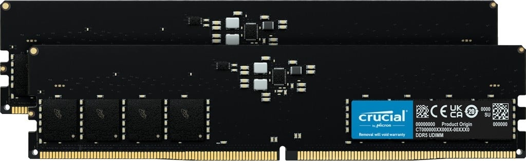 CRUCIAL Modulo di memoria Crucial CT2K32G56C46U5 64 GB 2 x 32 GB DDR5 - COMPONENTI | TecnoCARE.net Sabaudia, Latina, Terracina, San Felice Circeo e Pontinia