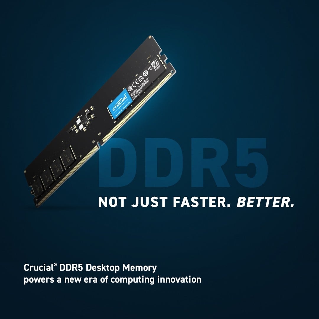CRUCIAL Modulo di memoria Crucial CT2K32G56C46U5 64 GB 2 x 32 GB DDR5 - COMPONENTI | TecnoCARE.net Sabaudia, Latina, Terracina, San Felice Circeo e Pontinia