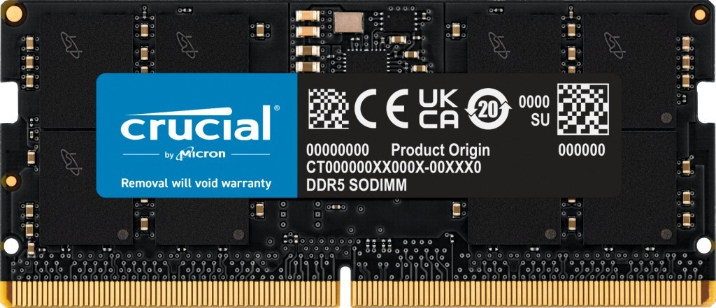 CRUCIAL Crucial CT24G56C46S5 memoria 24 GB 1 x 24 GB DDR5 262-pin SO-DIMM Data Integrity Check (verifica integrità dati) - COMPONENTI | TecnoCARE.net Sabaudia, Latina, Terracina, San Felice Circeo e Pontinia